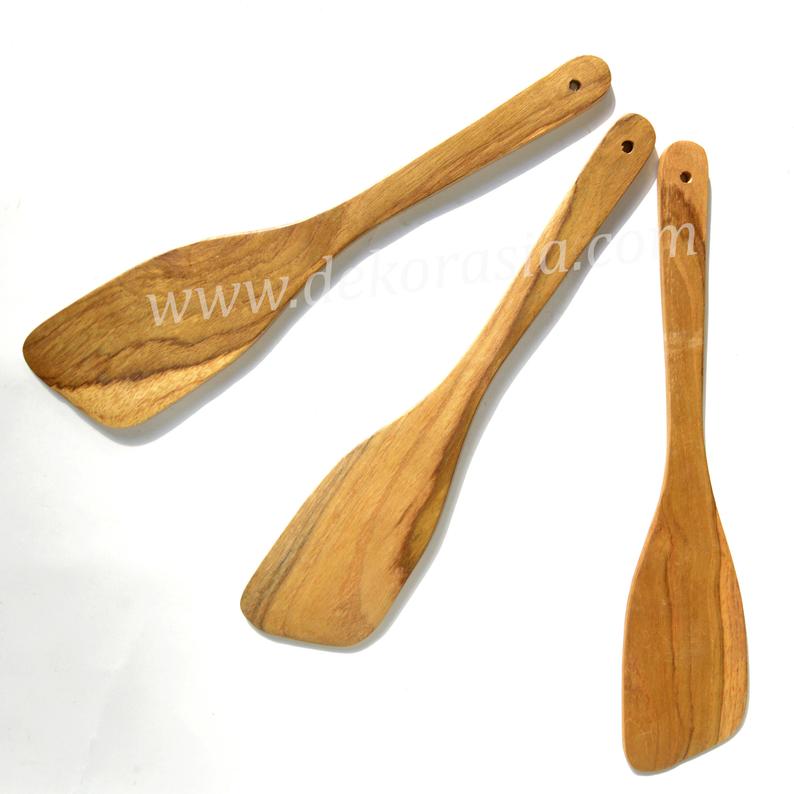 Teak Wood - Wooden Spatula Kitchen Utensil - 11 inches length | Kitchenware | Free Shipping